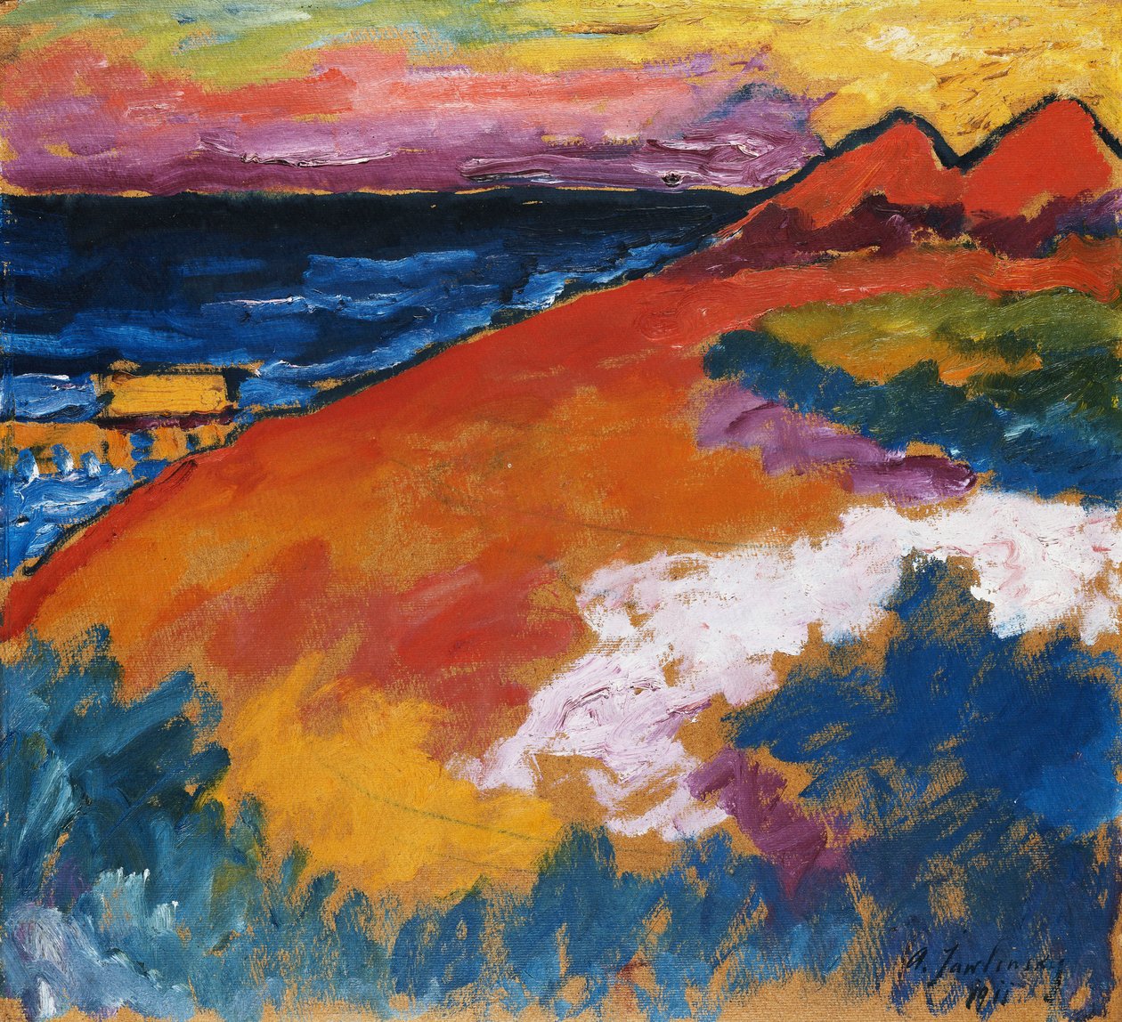 No mar Báltico; No mar Báltico, 1911 de Alexej von Jawlensky