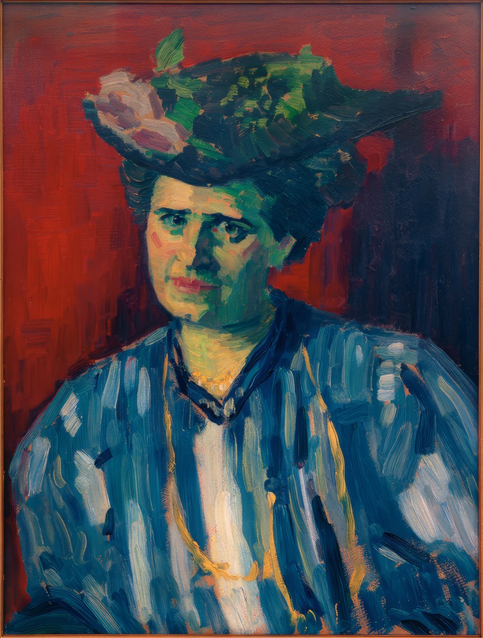 Retrato Hedwig Kubin de Alexej von Jawlensky
