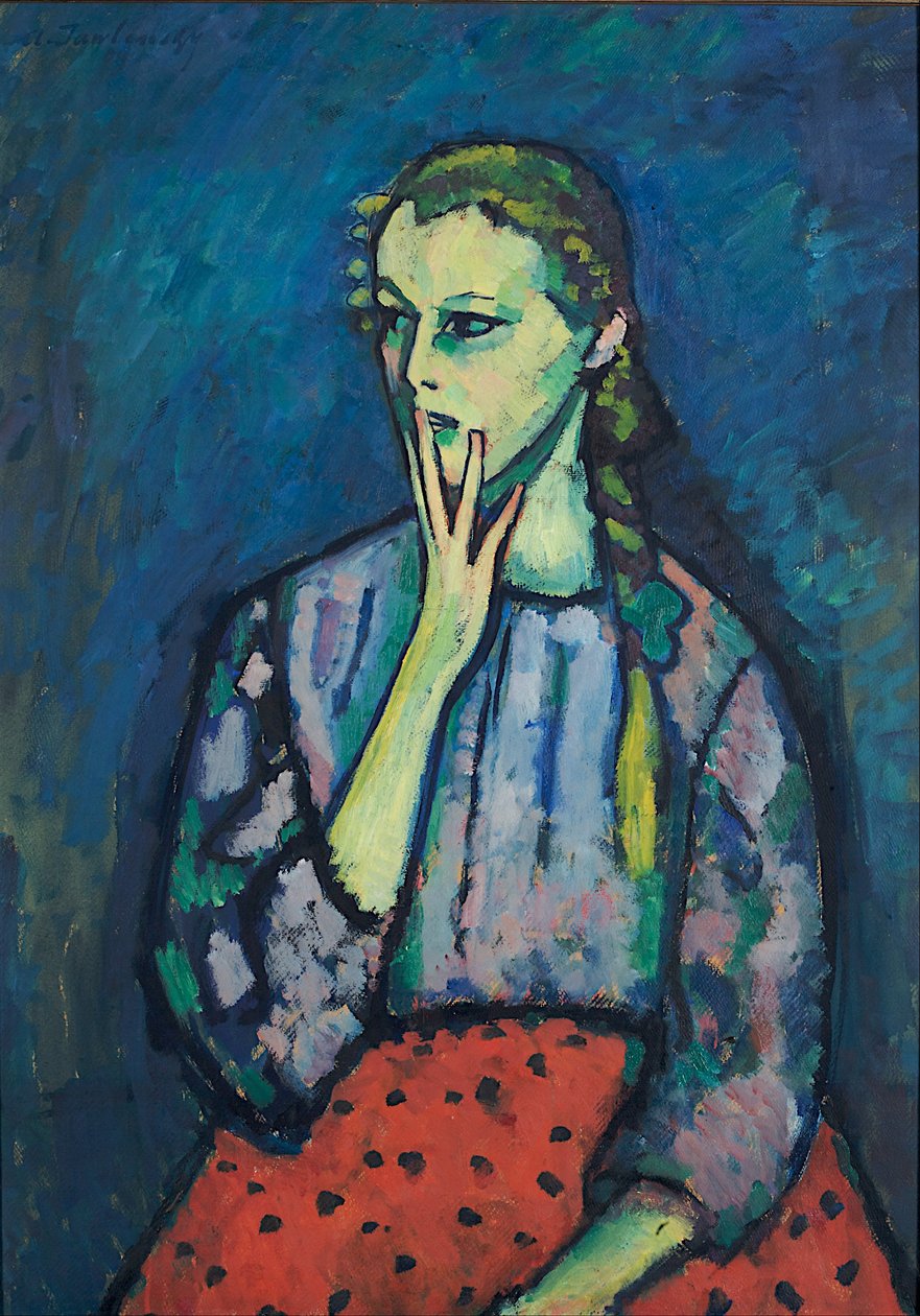 Retrato de uma menina de Alexej von Jawlensky