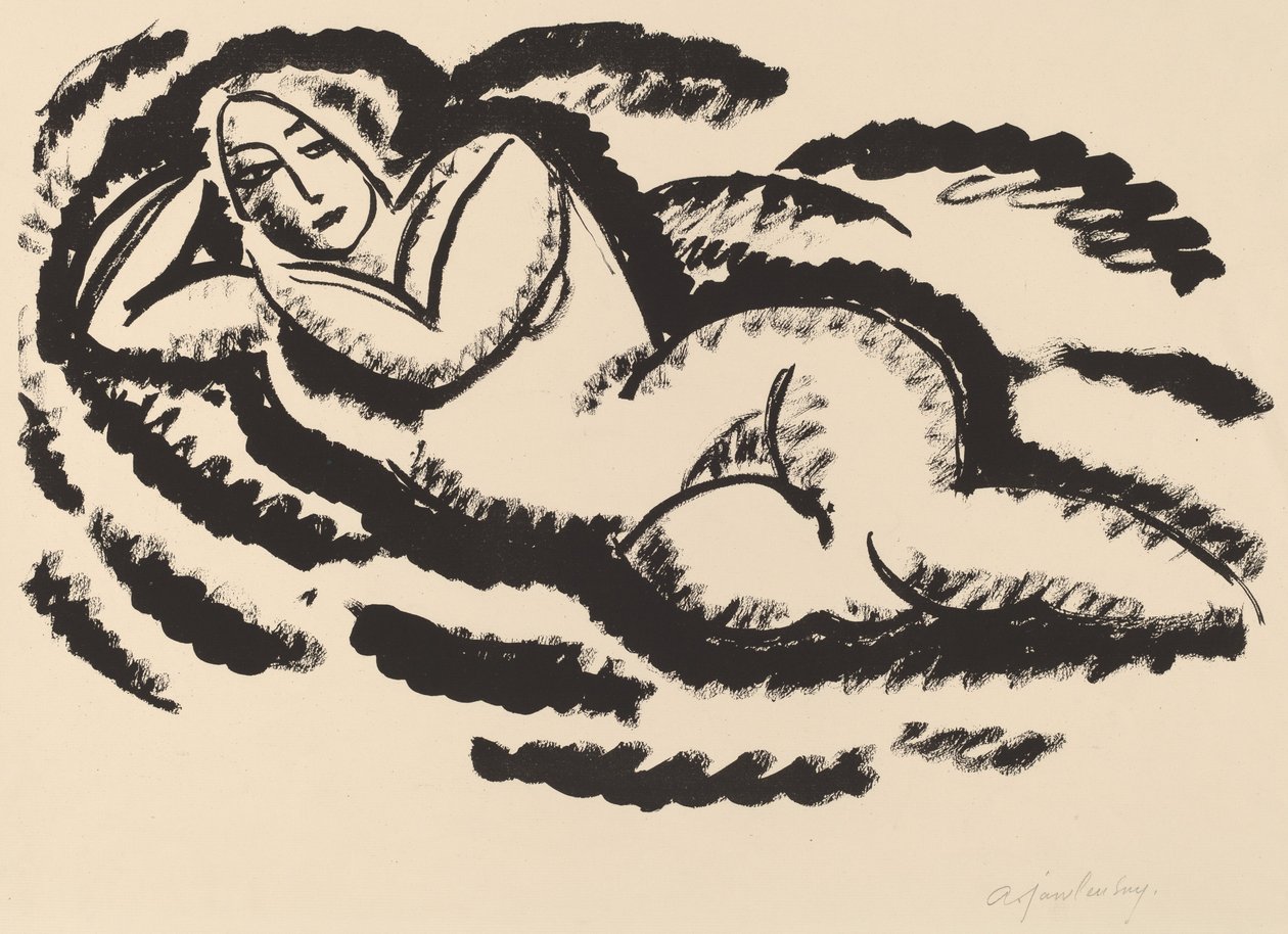 Nu Reclinado de Alexej von Jawlensky