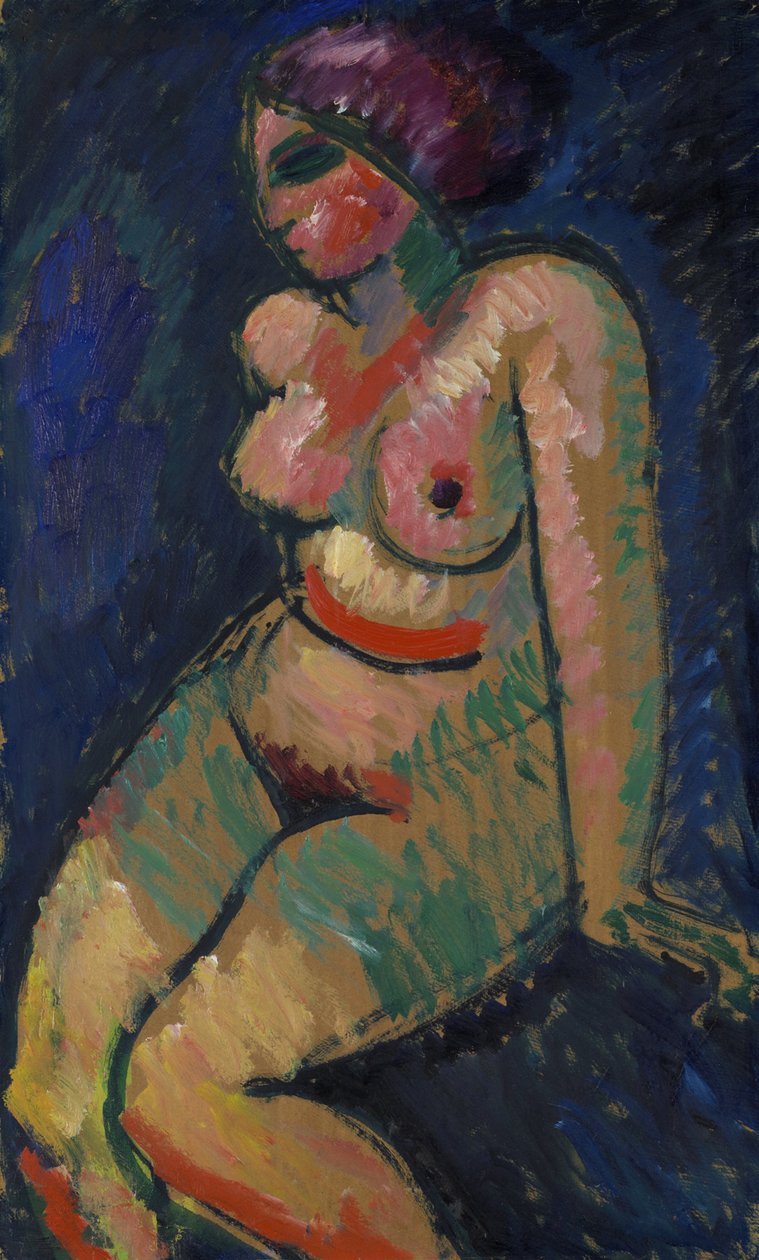 Nu feminino sentado de Alexej von Jawlensky
