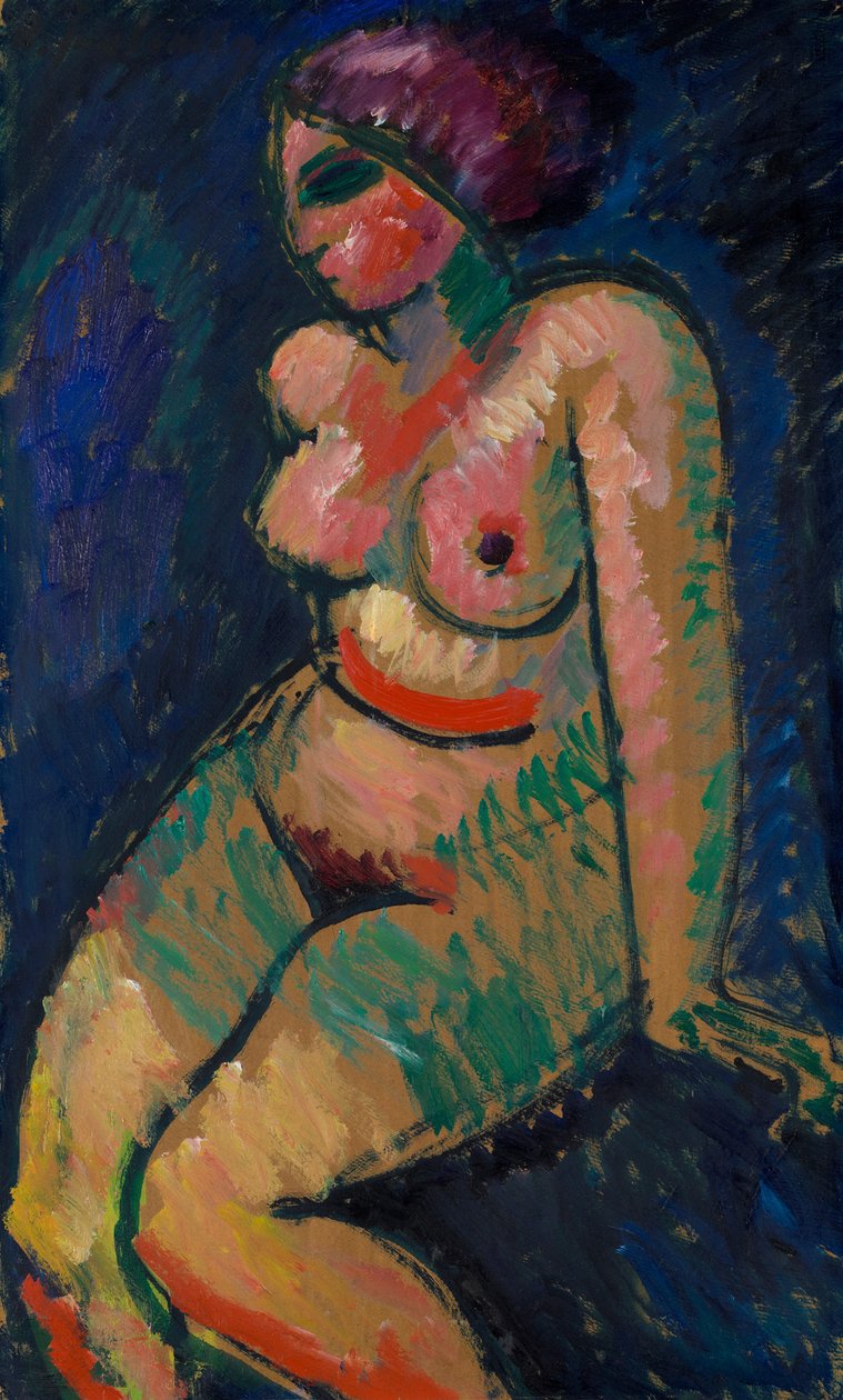 Nu feminino sentado de Alexej von Jawlensky