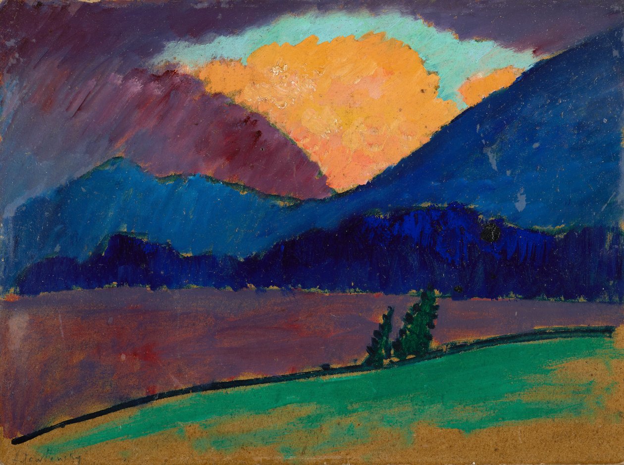 Noite de verão em Murnau de Alexej von Jawlensky