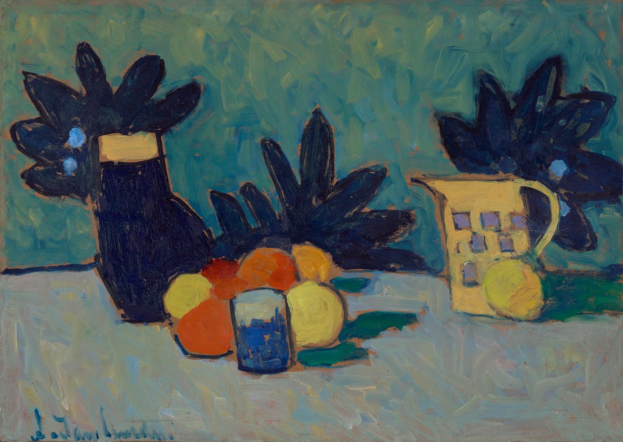 Natureza morta com frutas de Alexej von Jawlensky