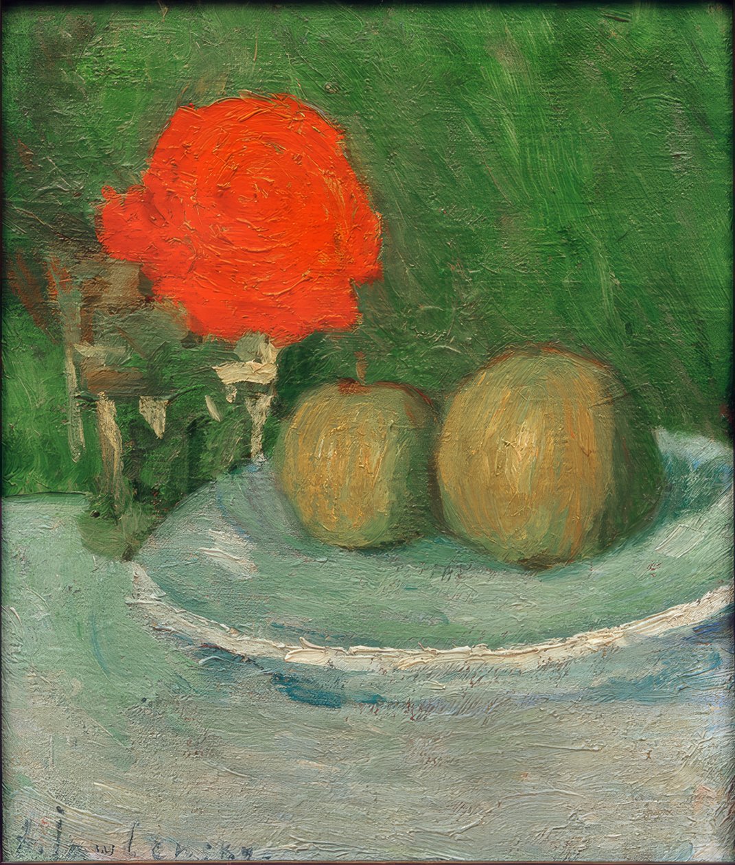 Natureza Morta com Maçãs e Rosas de Alexej von Jawlensky