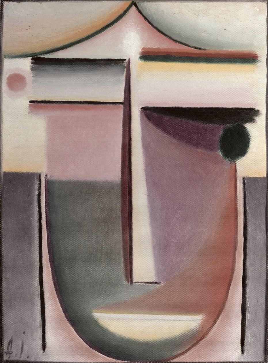 Sombra Violeta (óleo no papelão) de Alexej von Jawlensky