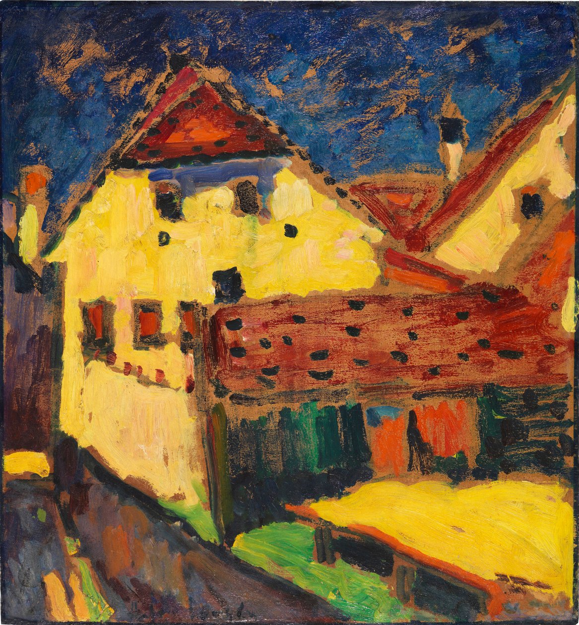 Casas amarelas, 1909. de Alexej von Jawlensky