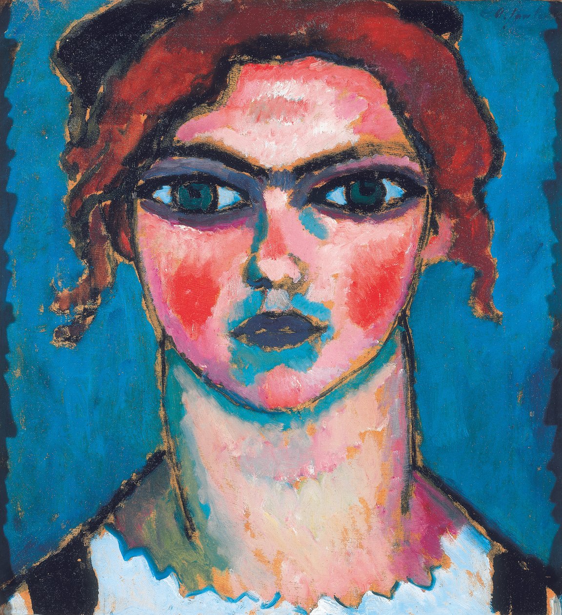 Jovem mulher com olhos verdes, c.1910 de Alexej von Jawlensky