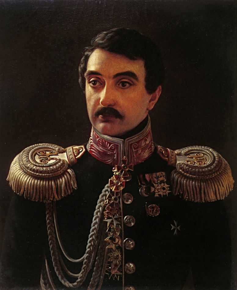Retrato do compositor Alexis Lvov 1798-1870n de Alexei Vasilievich Tyranov