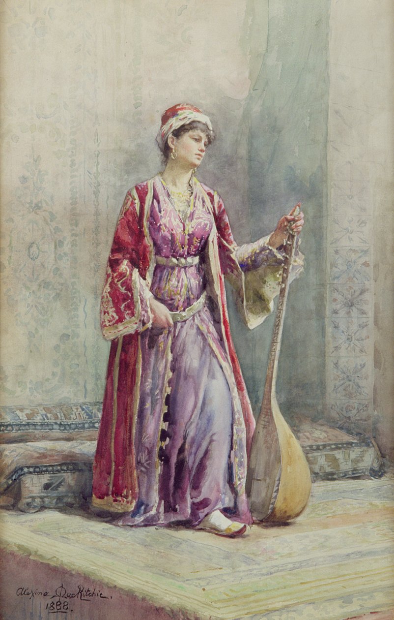 Um músico de harém, 1888 de Alexina MacRitchie