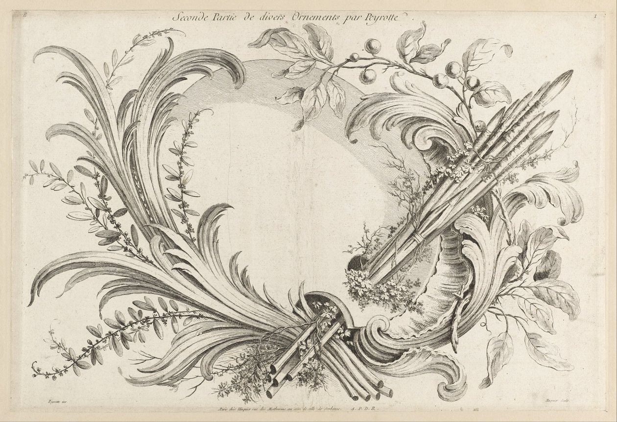 Segunda parte de vários ornamentos por Peyrotte de Alexis Peyrotte