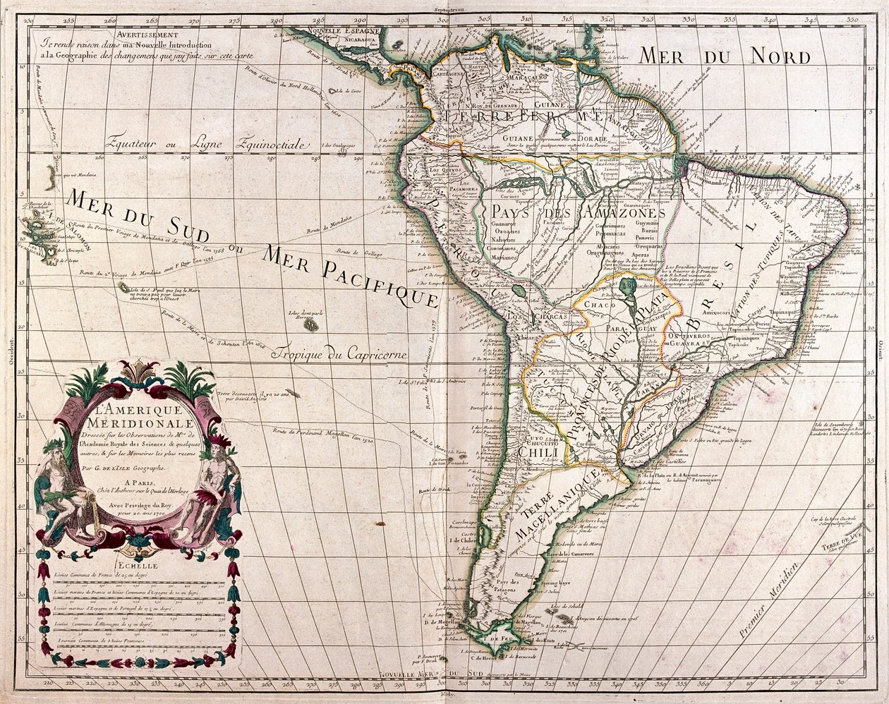 América do Sul - por A de Alexis Hubert Jaillot