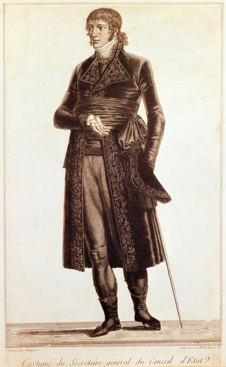 Fato do Secretário Geral do Conselho de Estado, c.1804-10 de Alexis Chataigner
