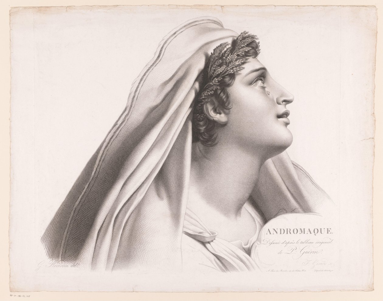 Andrômaca Andromaque (título no objeto) de Alexis François Girard