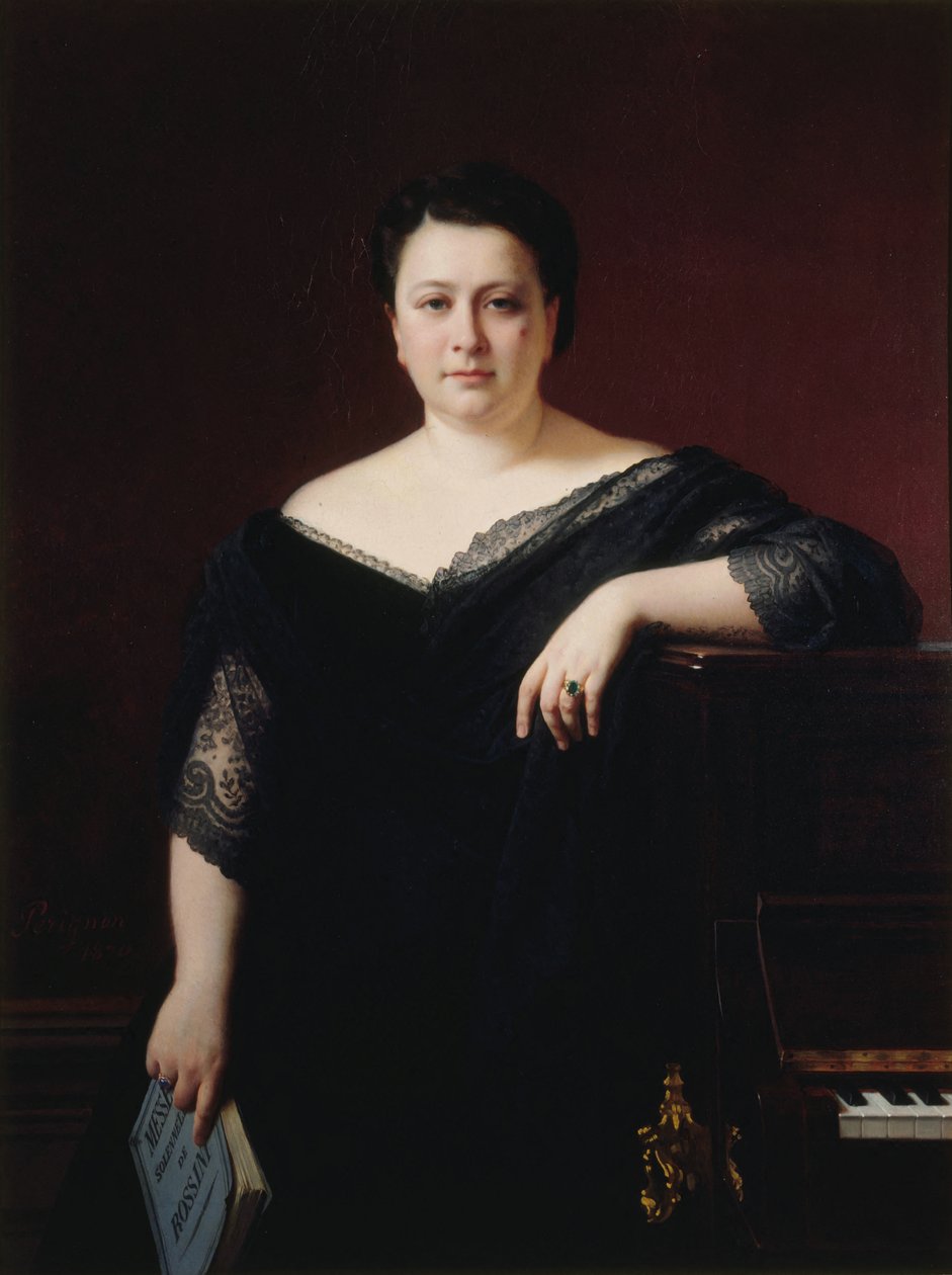Retrato da cantora de ópera Marietta Alboni 1826-1894, 1870. de Alexis Joseph Perignon