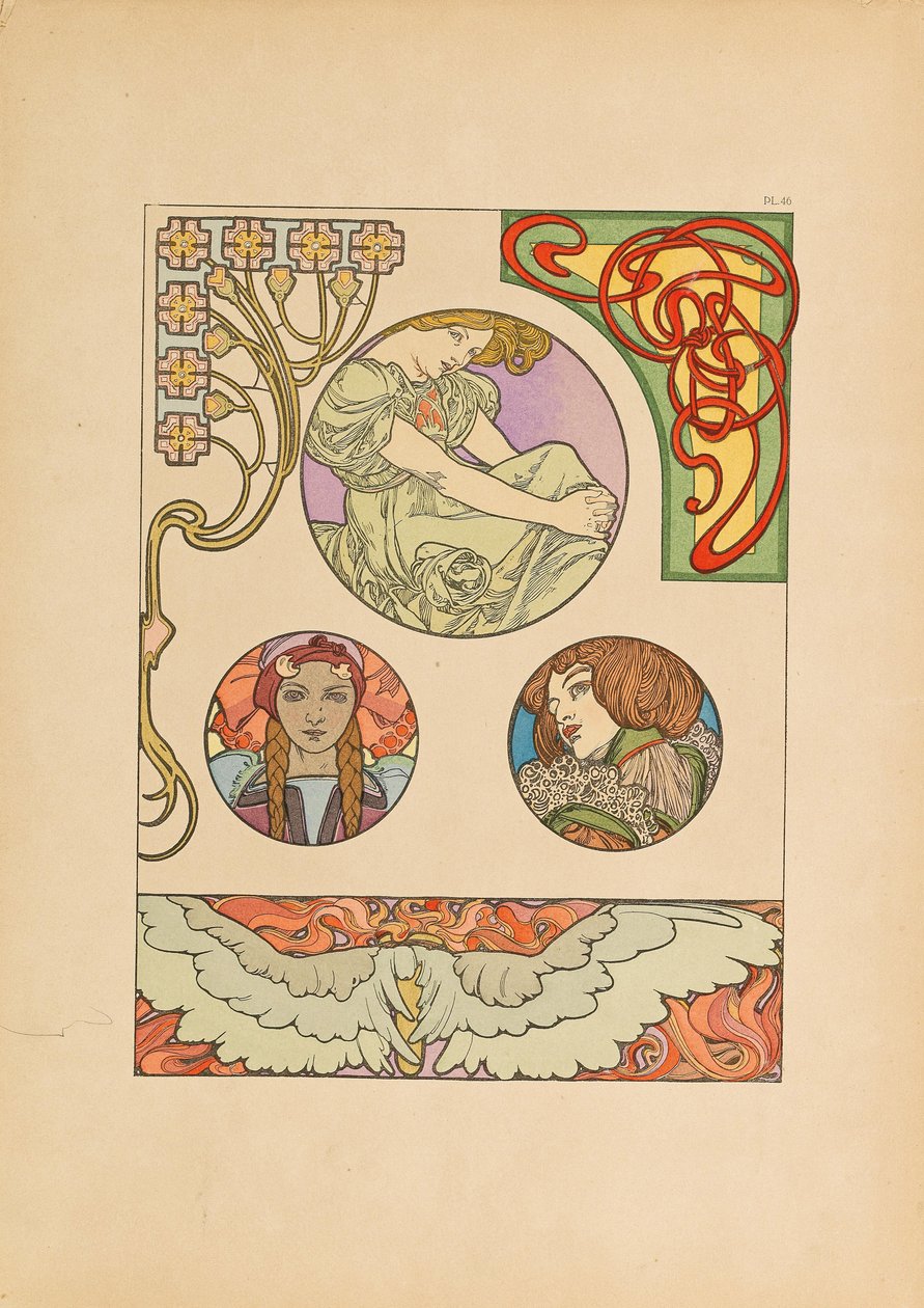 Documentos Decorativos, 1902. de Alfons Marie Mucha