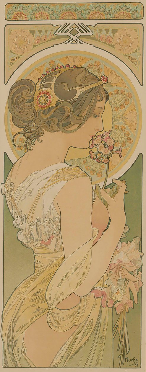 Primavera, 1899. de Alfons Marie Mucha