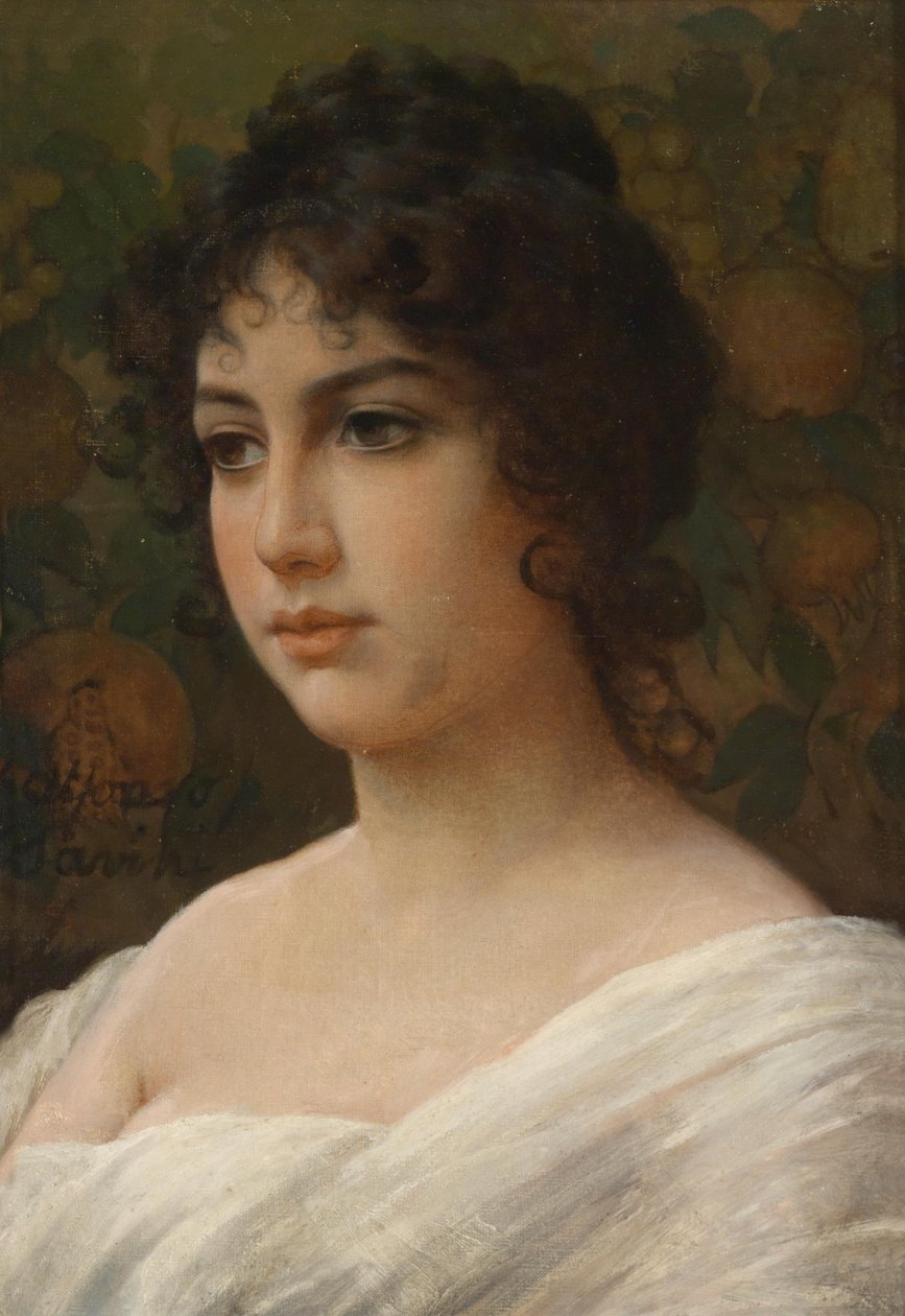 retrato da menina de Alfonso Savini
