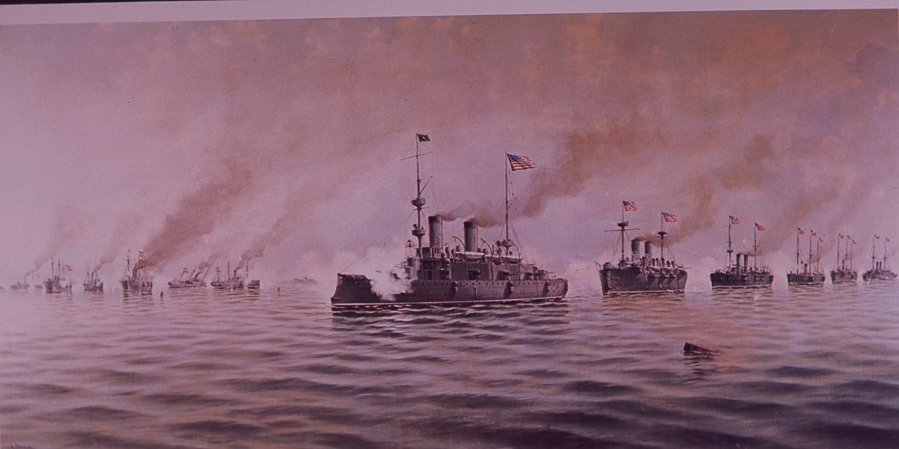 Guerra Hispano-Americana 1898, Batalha da Baía de Manila de Alfonso Sanz