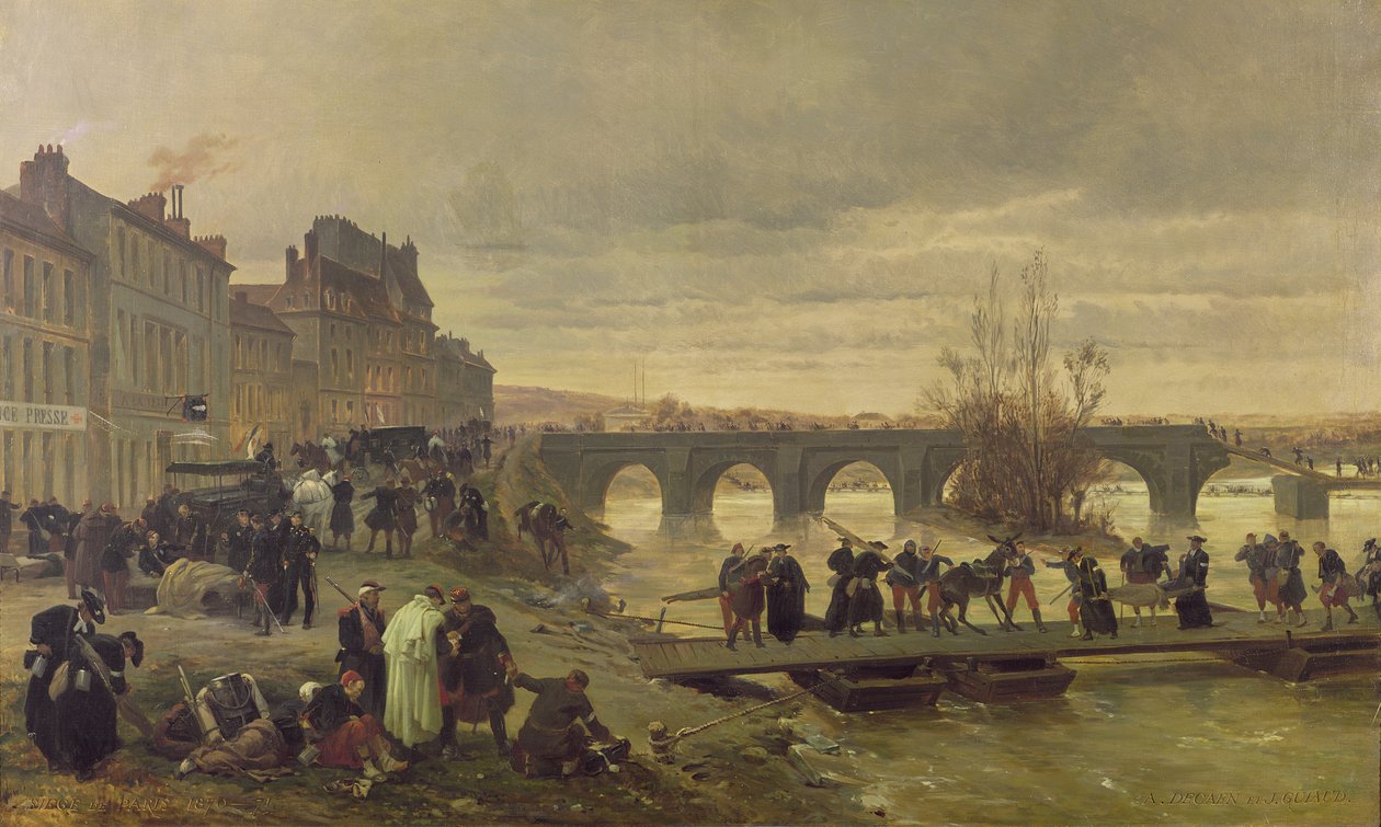 A Ambulância de la Presse em Joinville durante o Cerco de Paris de Alfred Charles Ferdinand Decaen