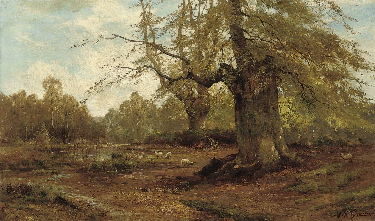 Burnham faias, outono de Alfred de Breanski