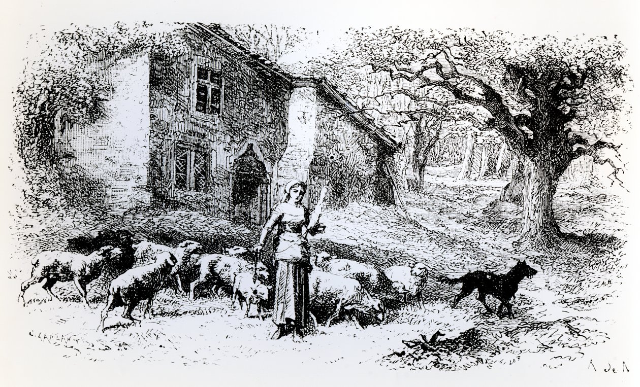 Joana d&39;Arc em Domremy de Alfred Brunel de Neuville