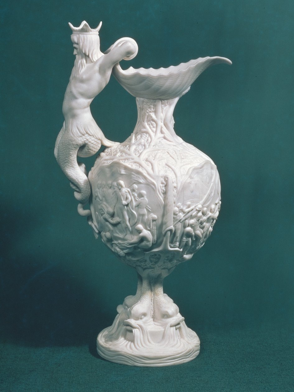 O jarro de Nelson, feito por Samuel Alcock und Co., Burslem, 1851 (porcelana pariana) de Alfred Crowquill