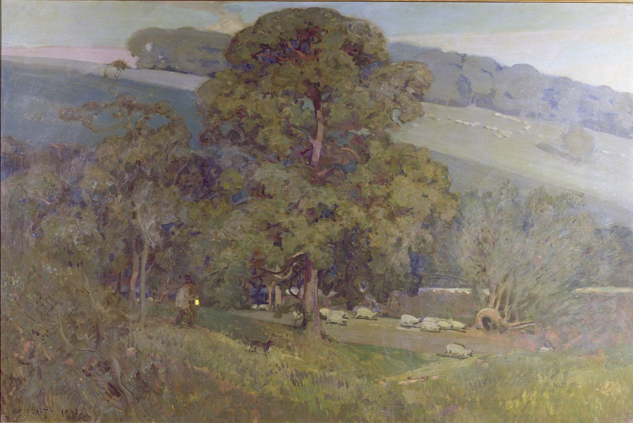 Luar nas Cotswolds, 1903 de Alfred East