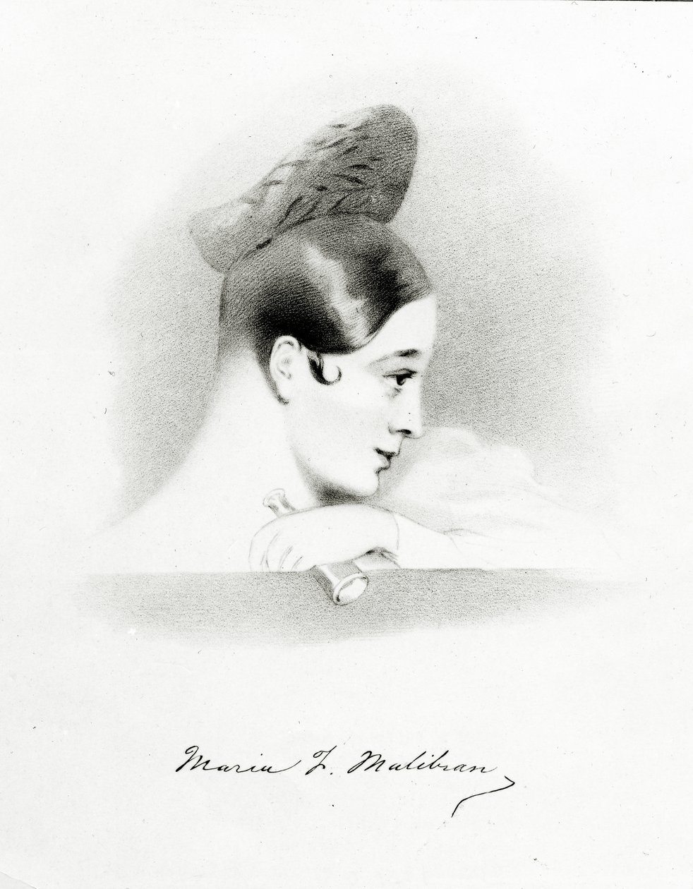 Marie Malibran, gravada por Richard James Lane, 1836 de Alfred Edward Chalon