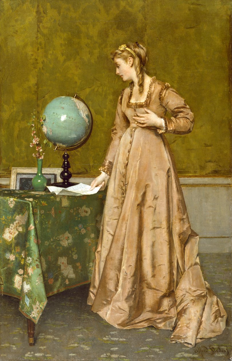 Notícias de Afar, 1860 de Alfred Emile Stevens