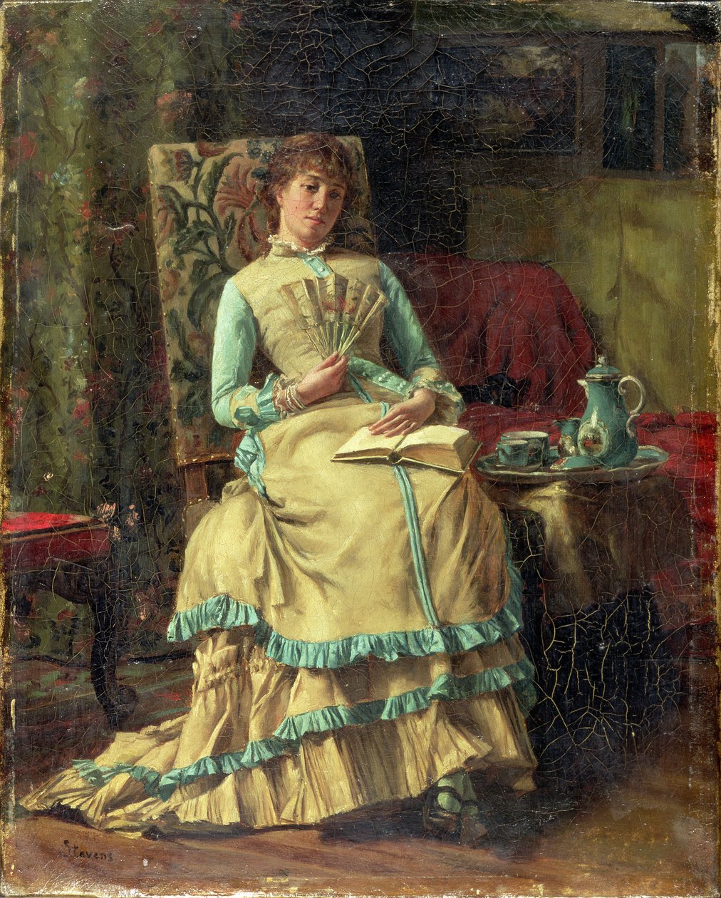 Mulher em um Interior, c.1880 de Alfred Emile Stevens