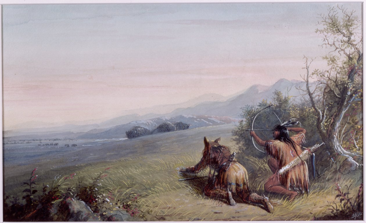 Aproximando-se de Buffalo, 1837 de Alfred Jacob Miller