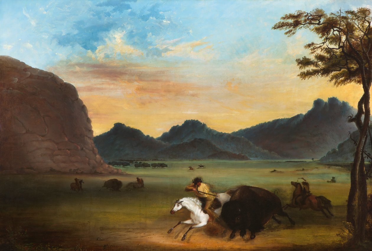 Caça ao Búfalo de Alfred Jacob Miller