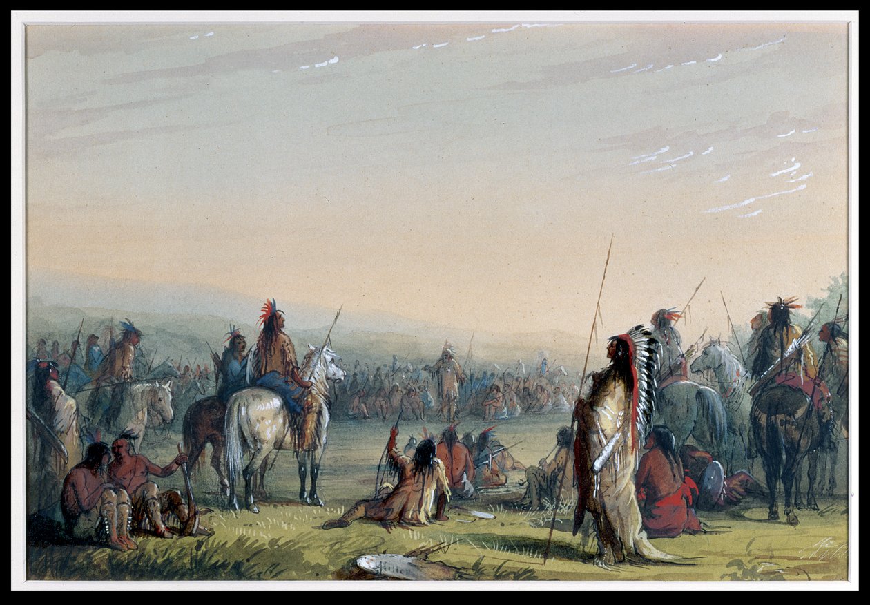 Conselho Indiano, 1837 de Alfred Jacob Miller