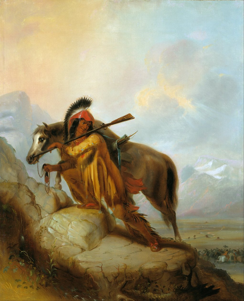 O scalplock de Alfred Jacob Miller