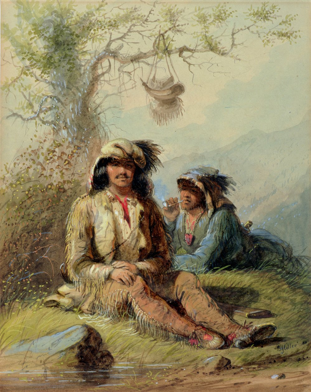 Caçadores, 1858 de Alfred Jacob Miller
