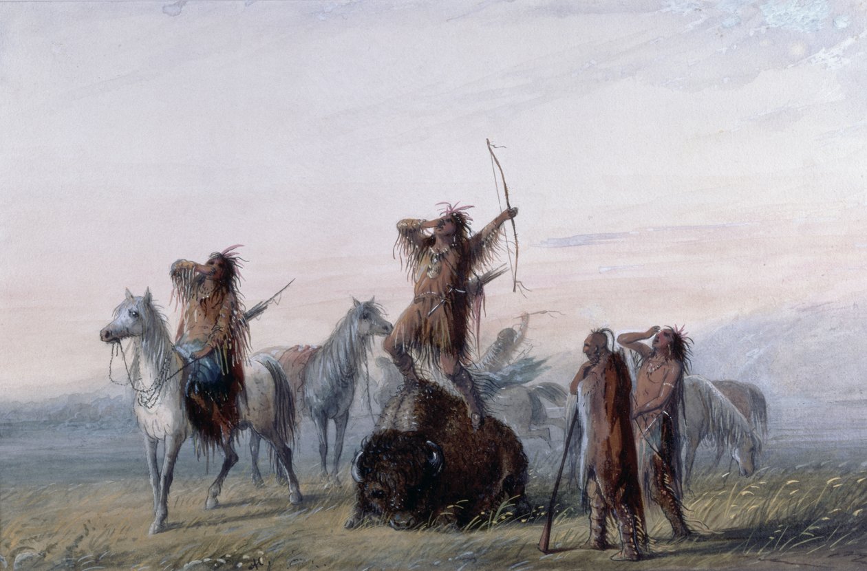 Grito do Triunfo, 1837 de Alfred Jacob Miller