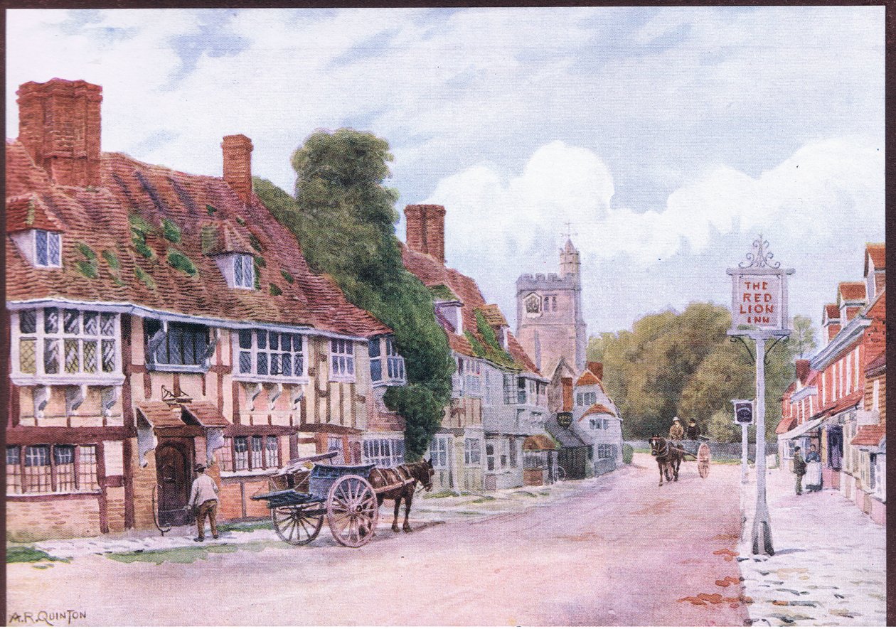 Biddenden, Kent, dos chalés e da vida na aldeia rural inglesa publicado pela Dent & Sons Limited, 1912 de Alfred Robert Quinton