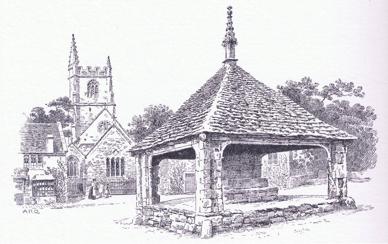Castle Combe, Wiltshire, de The Cottages e da vida na aldeia rural de Inglaterra publicado pela Dent & Sons Limited, 1912 de Alfred Robert Quinton