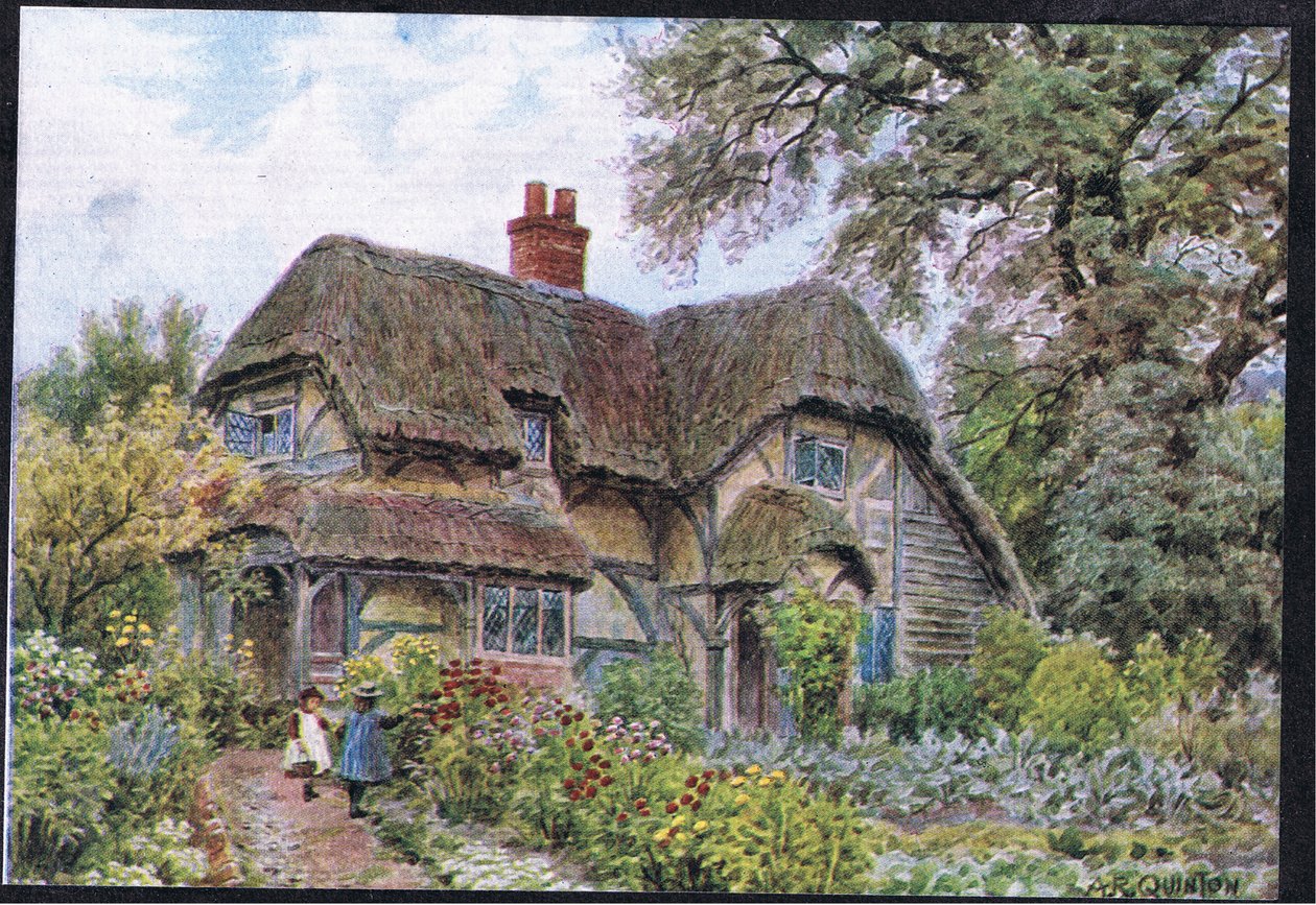 Cowdrays Cottage, Midhurst, Sussex, de The Cottages e a vida na aldeia rural de Inglaterra publicado pela Dent & Sons Limited, 1912 de Alfred Robert Quinton
