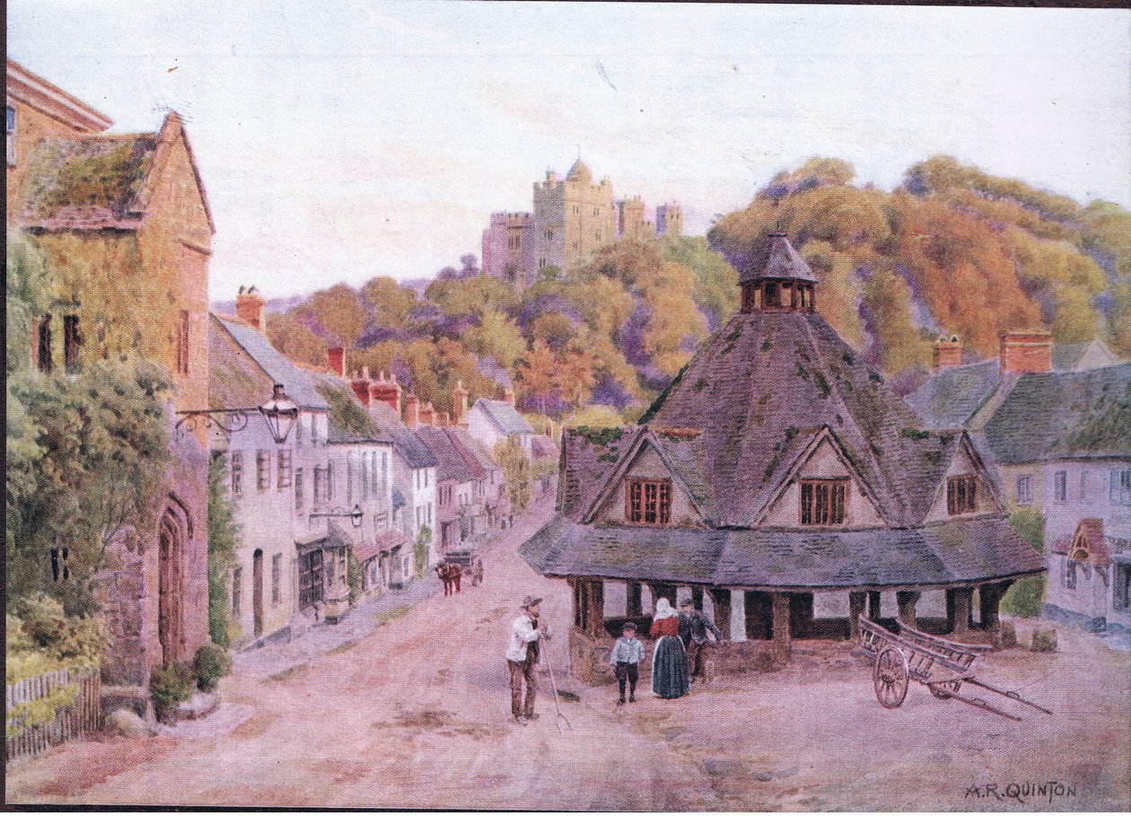 Dunster, Somerset, dos chalés e da vida na aldeia rural inglesa publicado pela Dent & Sons Limited, 1912 de Alfred Robert Quinton