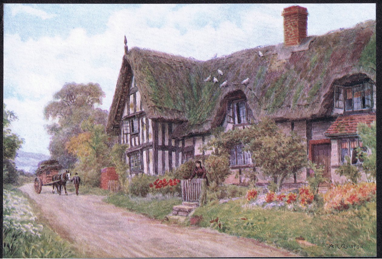 Great Comberton, Worcester, de The Cottages e a vida na aldeia de Inglaterra rural publicado pela Dent & Sons Limited, 1912 de Alfred Robert Quinton
