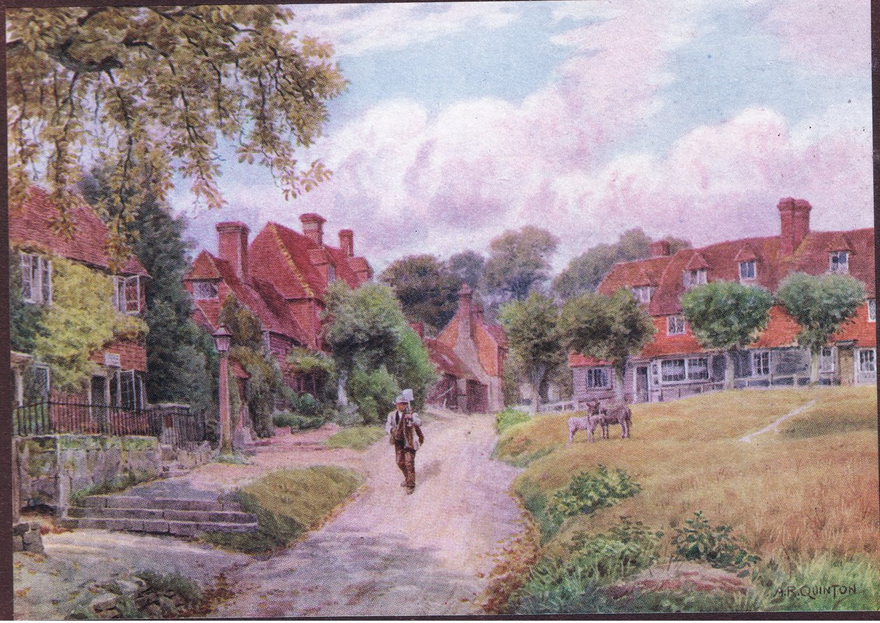 Groombridge, Kent, de The Cottages and the Village Life of England Rural publicado pela Dent & Sons Limited, 1912 de Alfred Robert Quinton