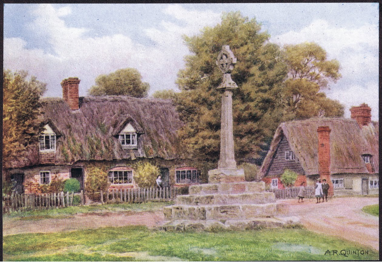 Long Wittenham, Berkshire, de The Cottages e a vida na aldeia rural inglesa publicado pela Dent & Sons Limited, 1912 de Alfred Robert Quinton