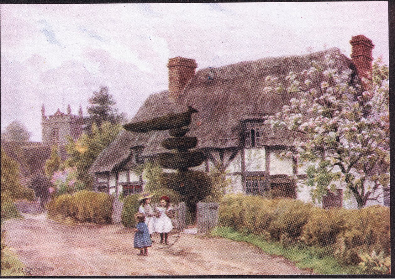 Norton, Nr Evesham, Worcester, de The Cottages and the Village Life of Rural England publicado por Dent & Sons Limited, 1912 de Alfred Robert Quinton