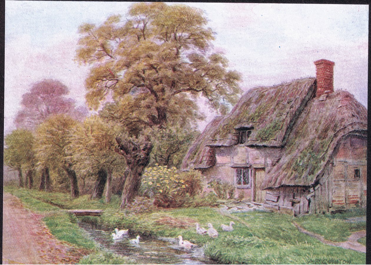 The Brook, Steventon, de The Cottages and the Village Life of Rural England publicado por Dent & Sons Limited, 1912 de Alfred Robert Quinton