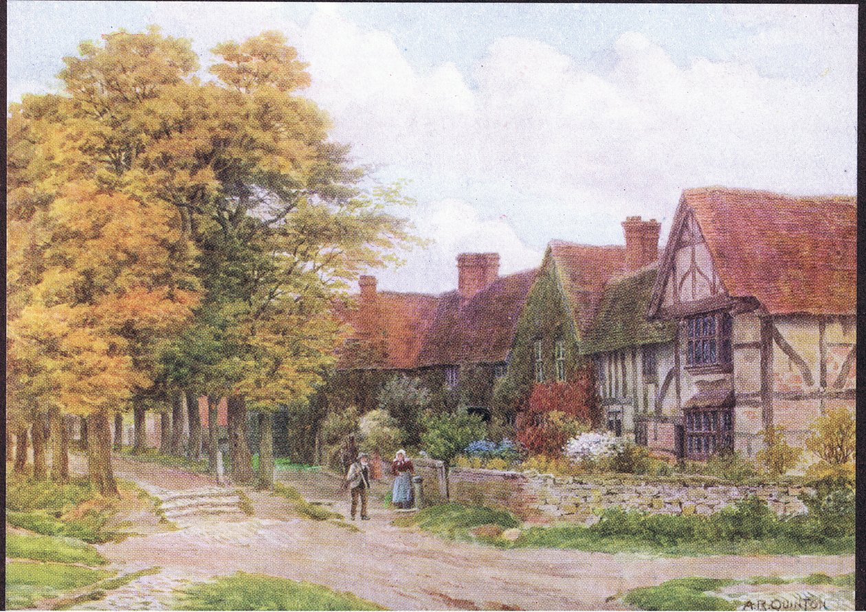 The Priory, Steventon, Berkshire, de The Cottages and the Village Life of Rural England publicado por Dent & Sons Limited, 1912 de Alfred Robert Quinton