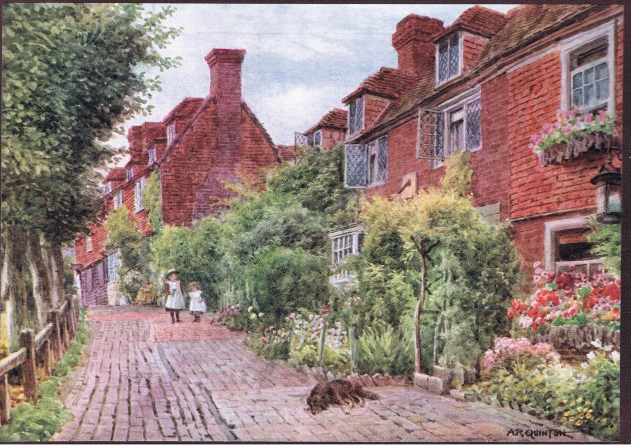 The Walks, Groombridge, Kent, de The Cottages and the Village Life of Rural England publicado por Dent & Sons Limited, 1912 de Alfred Robert Quinton