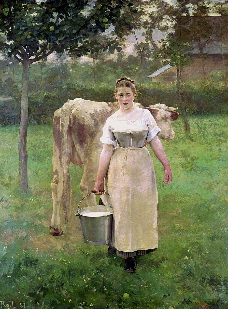 Manda Lametrie, a empregada doméstica da fazenda, 1887 de Alfred Roll