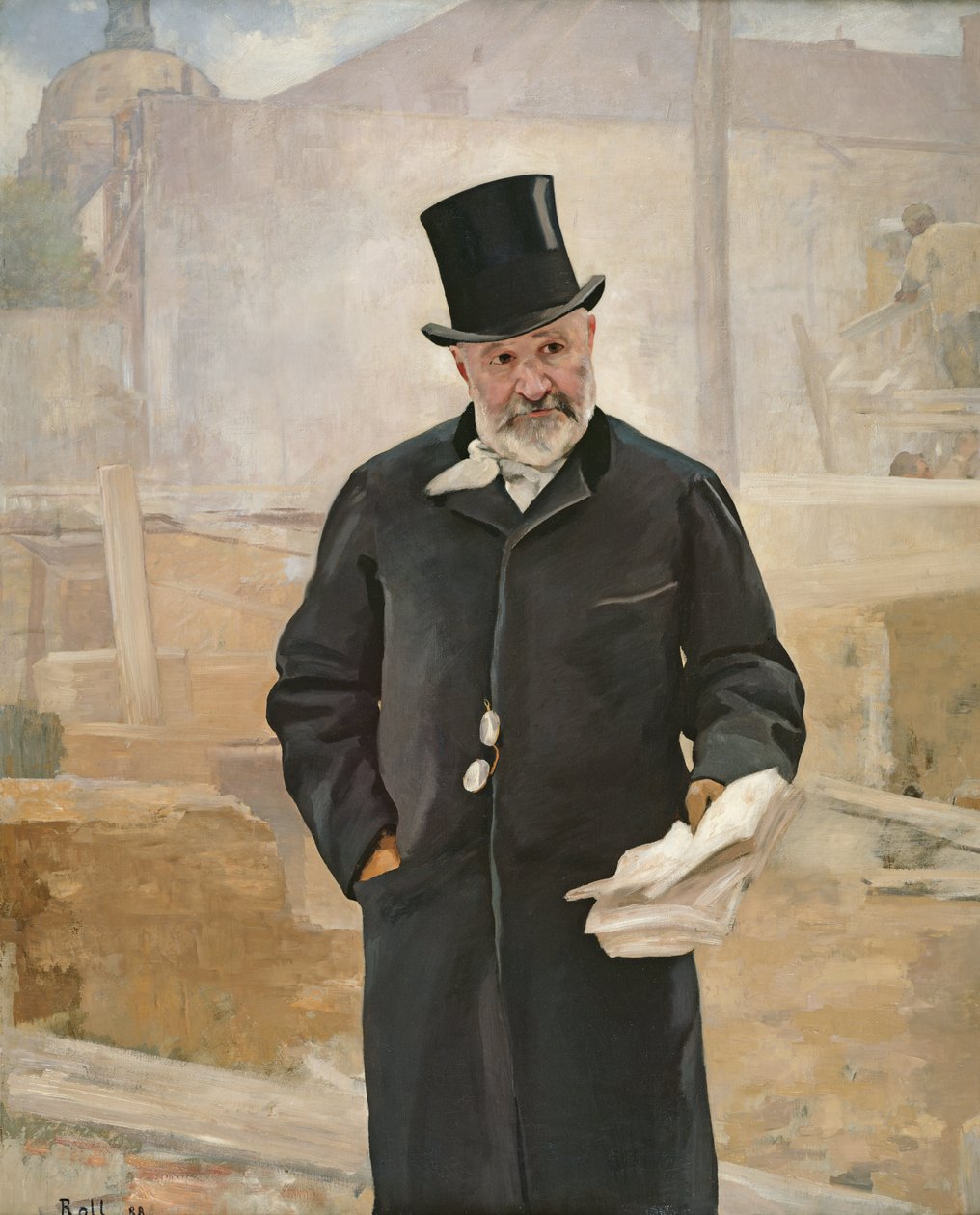 Retrato de Jean Charles Adolfo Alphand (1817-91) 1888 de Alfred Roll